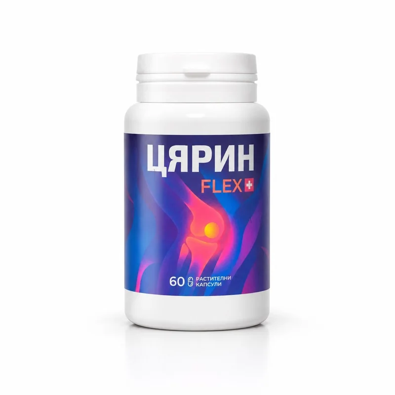 Опаковка ЦЯРИН FLEX+ с 60 растителни капсули
